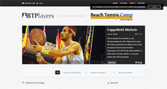 Desktop Screenshot of beachtennisplayers.net