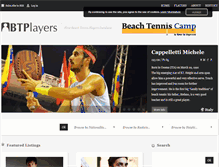 Tablet Screenshot of beachtennisplayers.net